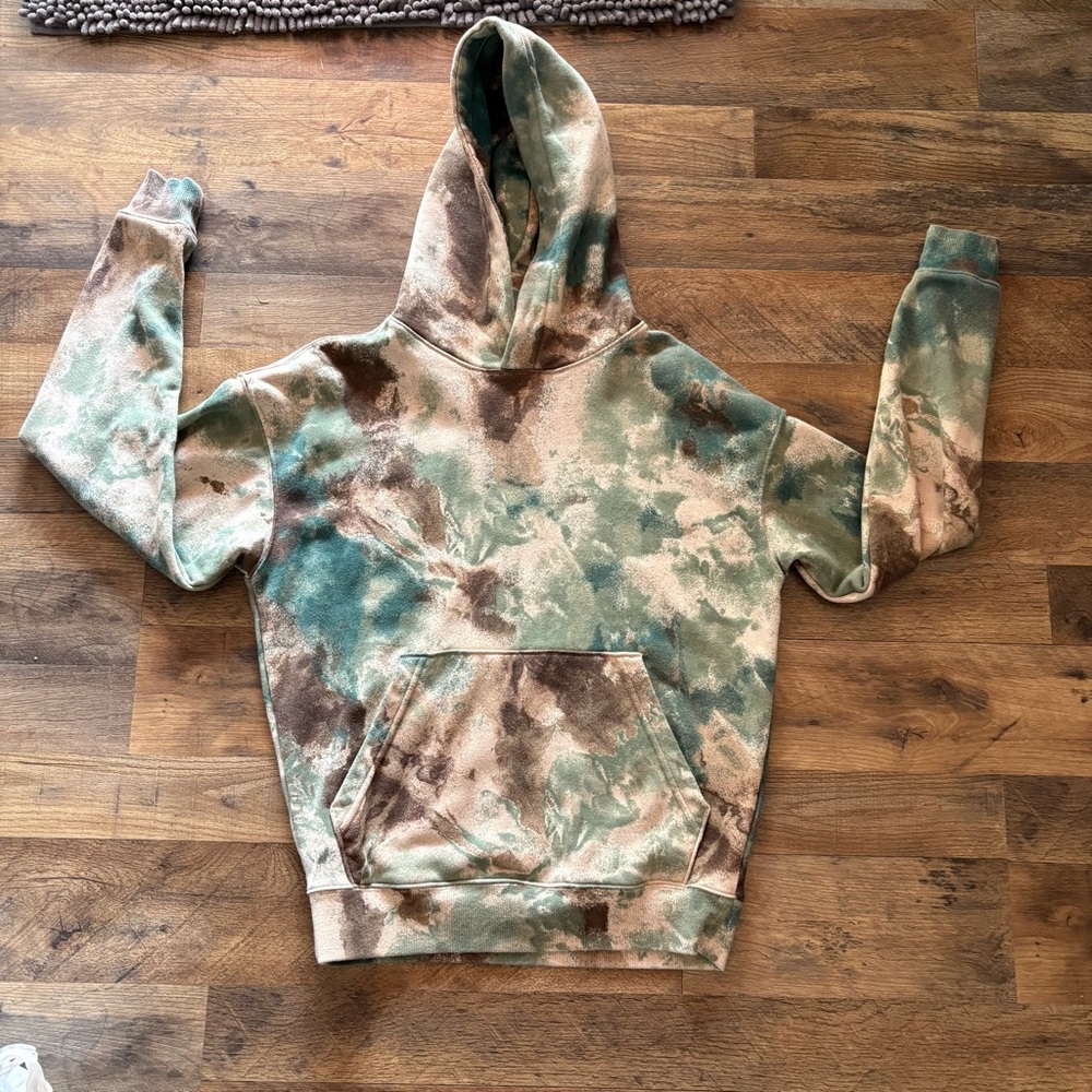 No Boundaries Tie-Dye Sweatpants in Green and Brown